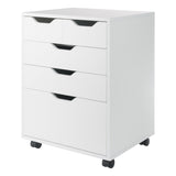 Winsome Wood Halifax White 4-Drawer 19.21-in File Cabinet