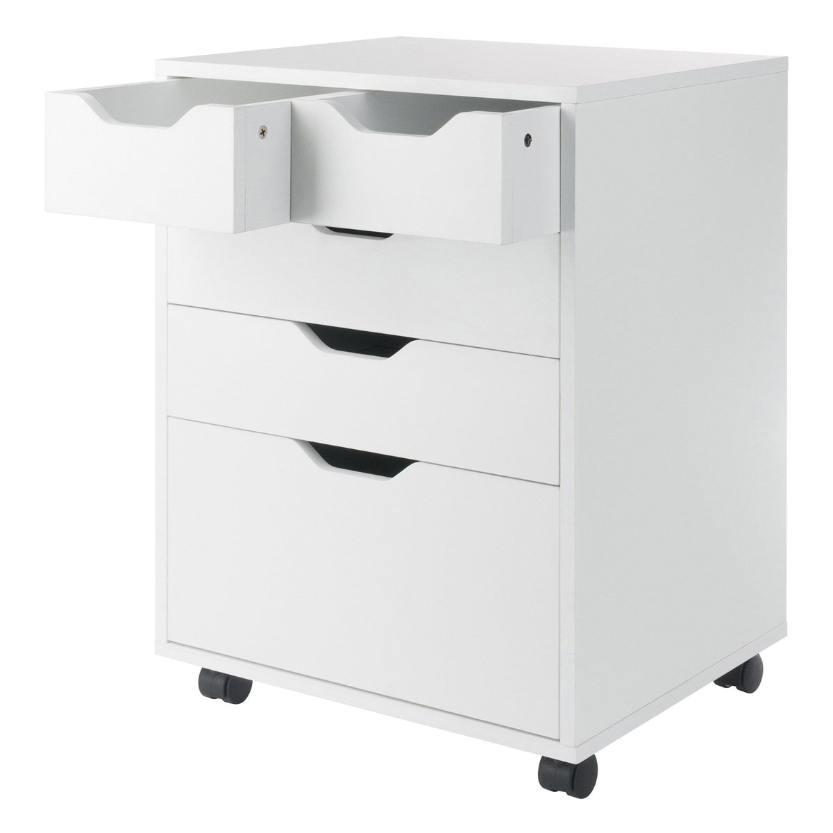 Winsome Wood Halifax White 4-Drawer 19.21-in File Cabinet