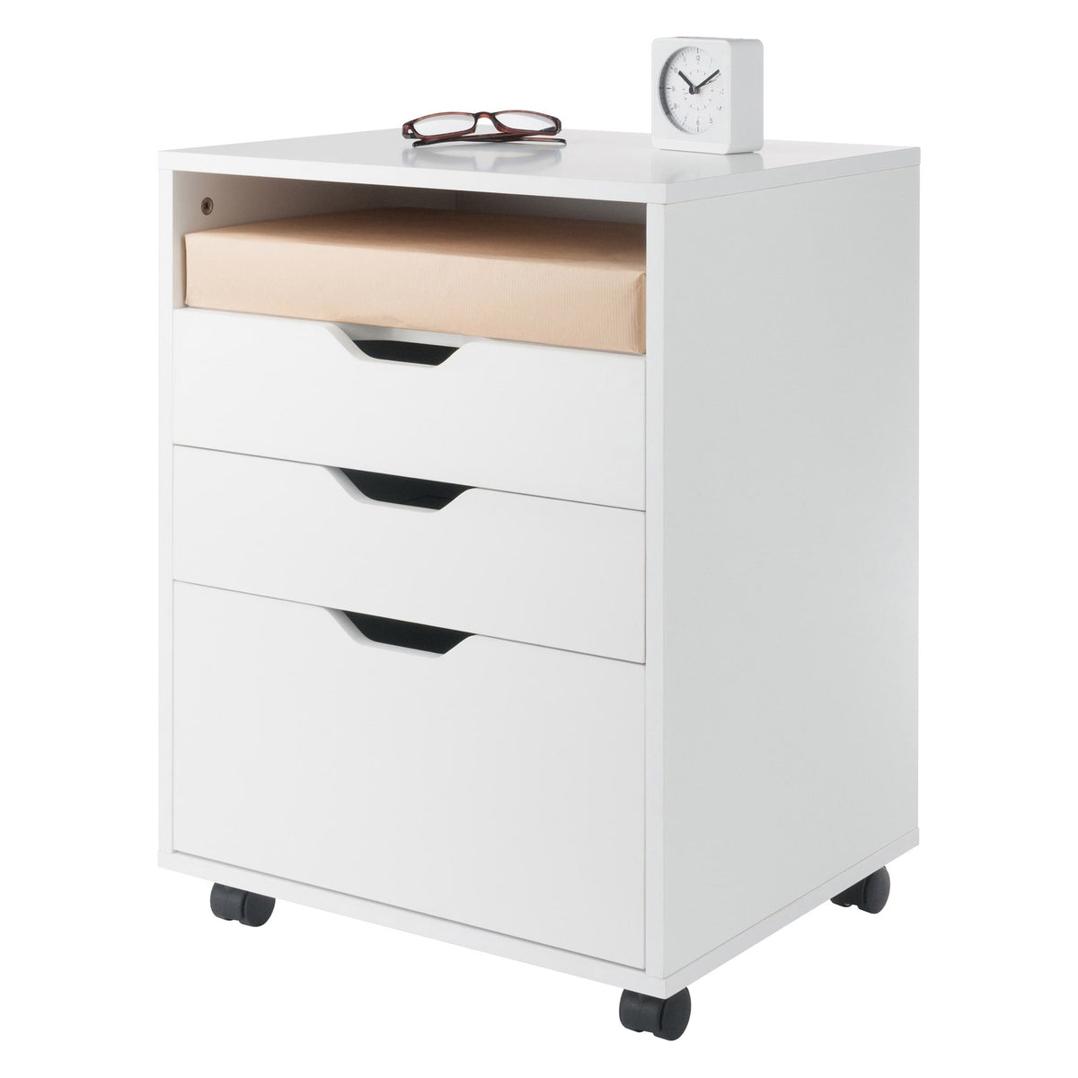 Winsome Wood Halifax White 4-Drawer 19.21-in File Cabinet
