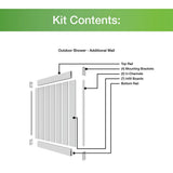 Freedom 5-ft H x 3.5-ft W White Privacy Vinyl Flat-top Fence Panel (Unassembled)