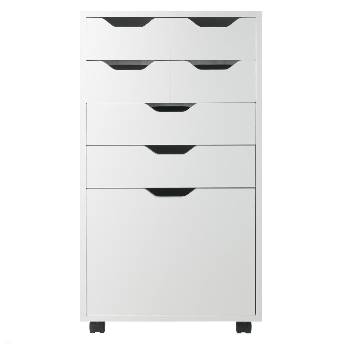 Winsome Wood Halifax White 6-Drawer 19.21-in File Cabinet