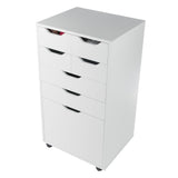 Winsome Wood Halifax White 6-Drawer 19.21-in File Cabinet