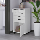 Winsome Wood Halifax White 6-Drawer 19.21-in File Cabinet