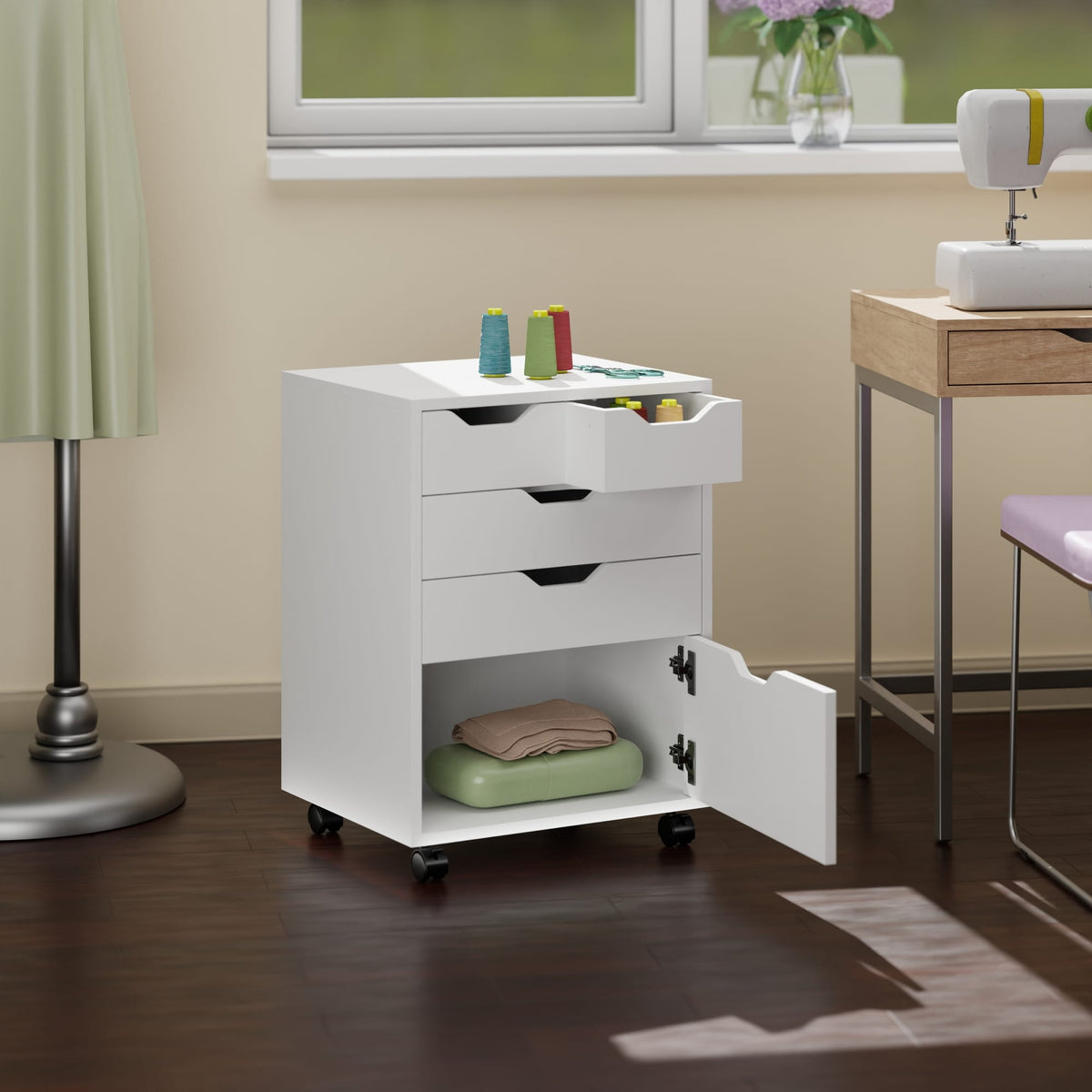 Winsome Wood Halifax White 4-Drawer 19.21-in File Cabinet