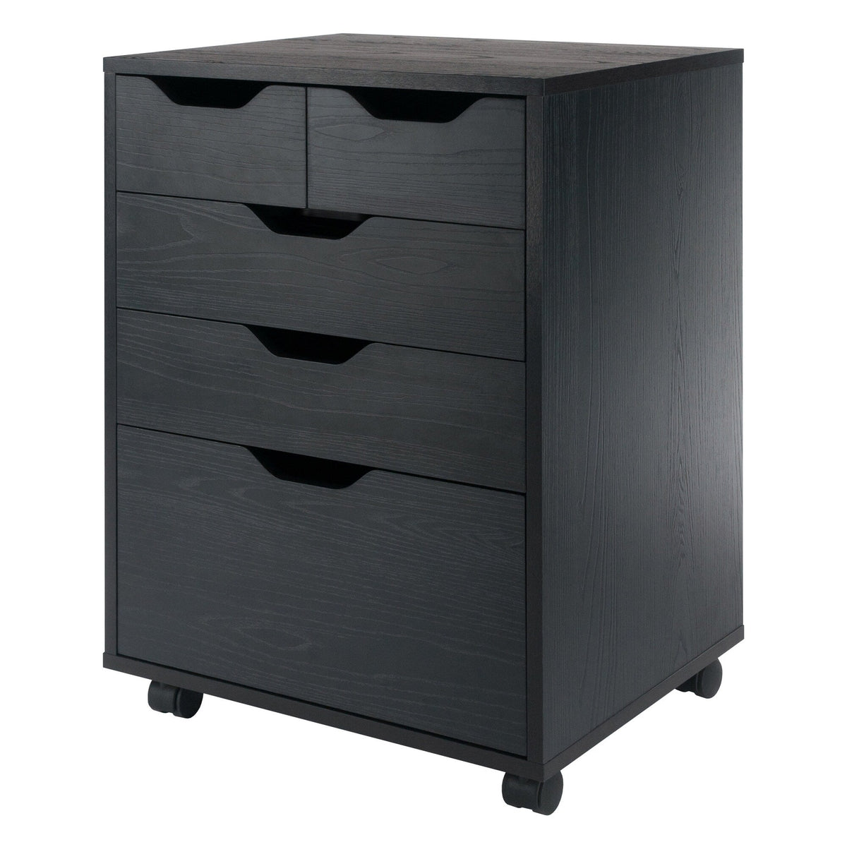 Winsome Wood Halifax Black 4-Drawer 19.21-in File Cabinet