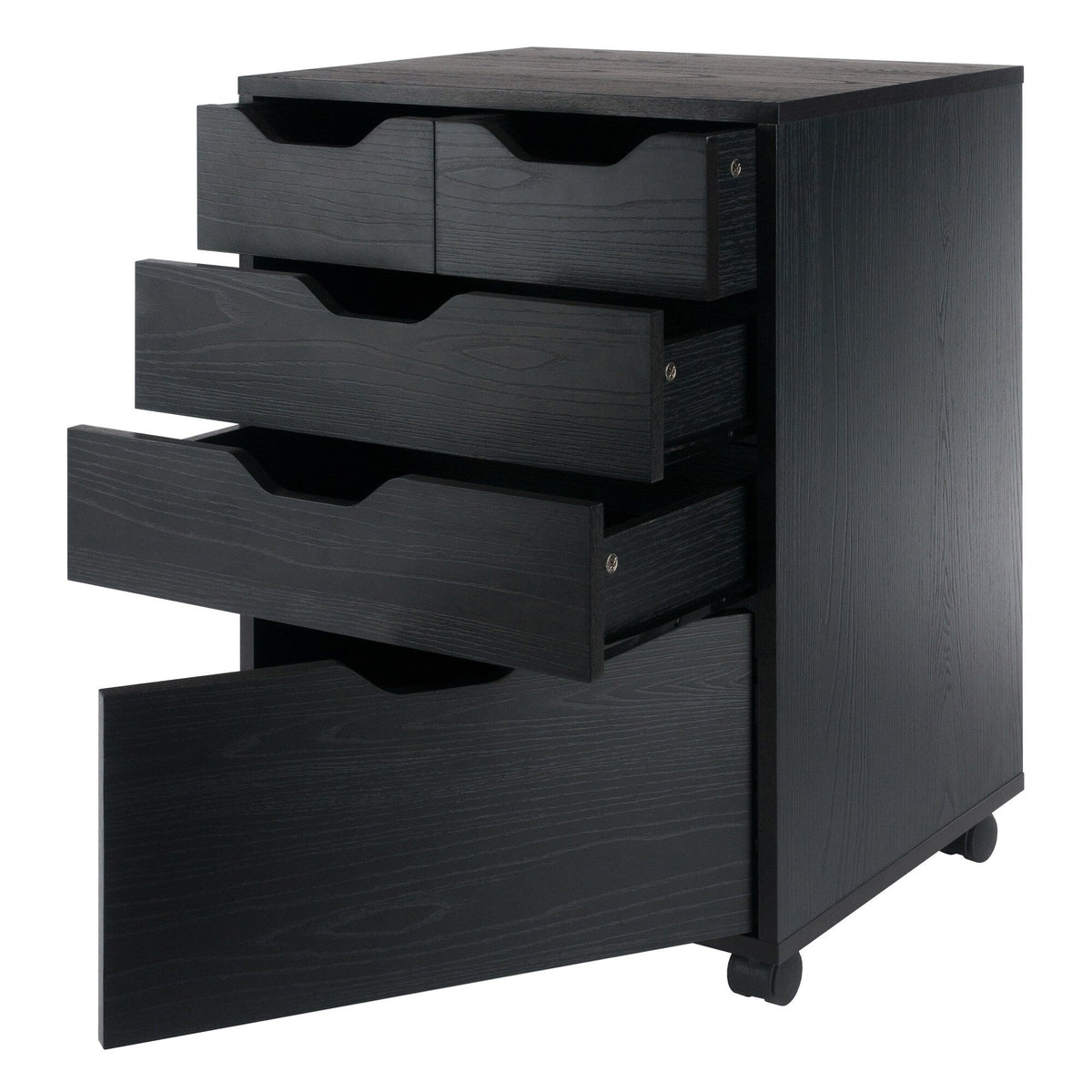 Winsome Wood Halifax Black 4-Drawer 19.21-in File Cabinet