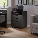 Winsome Wood Halifax Black 4-Drawer 19.21-in File Cabinet