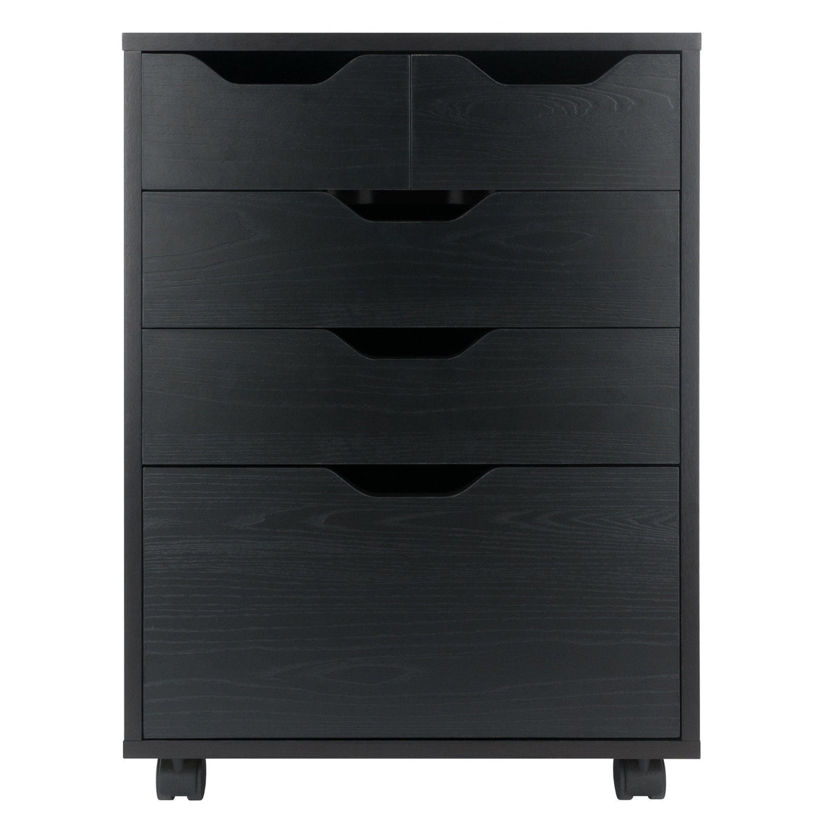 Winsome Wood Halifax Black 4-Drawer 19.21-in File Cabinet