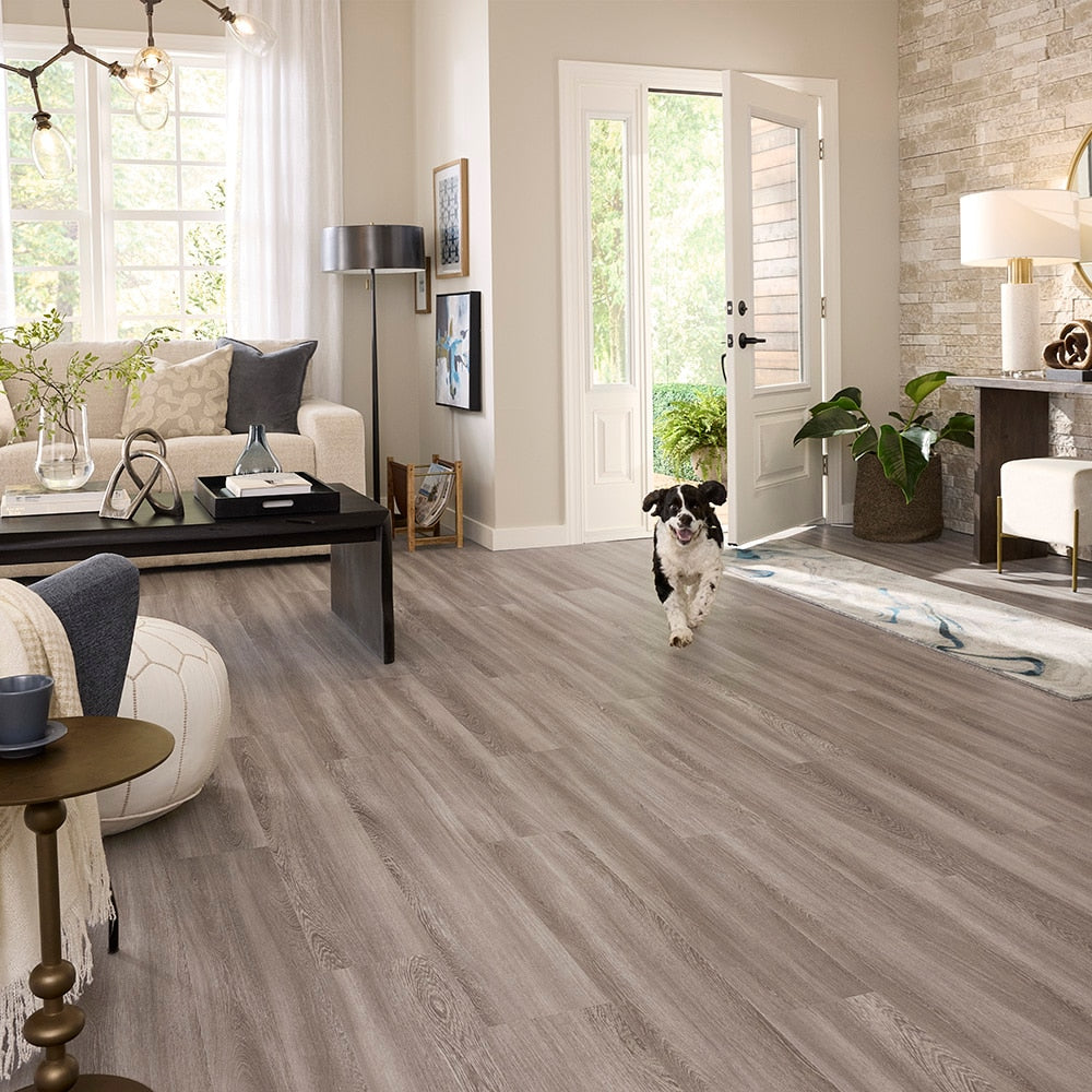 Pergo DuraCraft Lourdes Oak Gray Waterproof Luxury Vinyl Plank Flooring - 17.32 sq ft/ Carton