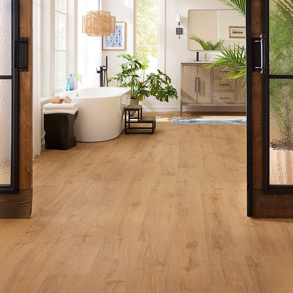 Pergo DuraCraft Bruges Oak Brown 22-mil Waterproof Interlocking Luxury Vinyl Plank