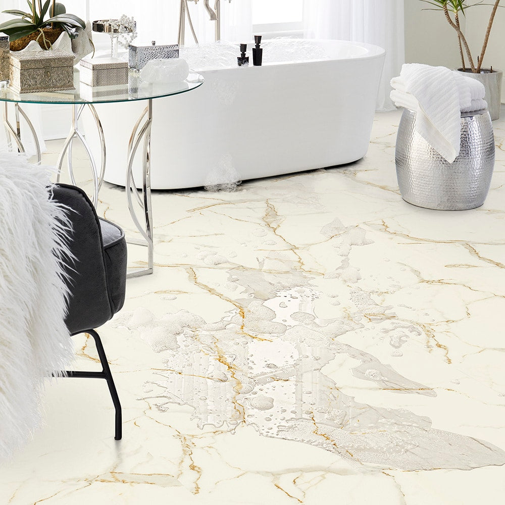 Pergo DuraCraft Rome Marble Waterproof Interlocking Vinyl Tile