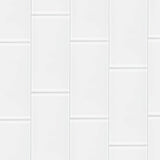 Elida Ceramica 4x8 Super White Glass 4-in x 8-in Glossy Glass Subway Wall Tile