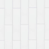 Elida Ceramica 3x12 Super White Glossy Glass Subway Wall Tile, 3-in x 12-in