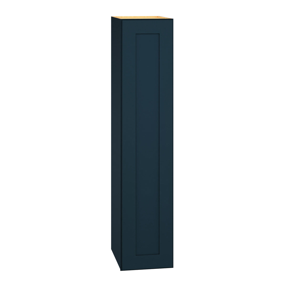 Diamond Express Jamestown 9-in W x 42-in H x 12-in D Regatta Blue Wall Fully Assembled Plywood Cabinet (Recessed Panel Shaker Door Style)