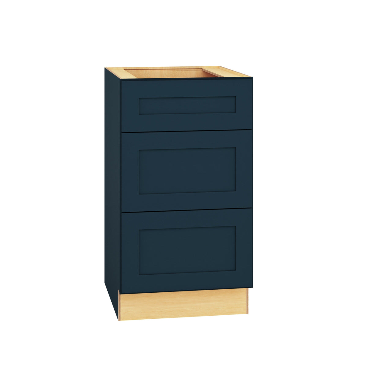 Diamond Express Jamestown 18-in W x 32.5-in H x 21-in D Regatta Blue 3-Drawer Wood Wall-mount Cabinet Banks