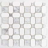 Elida Ceramica Astor Lane Marble 12-in x 12-in Polished Basketweave Mosaic Floor and Wall Tile, 0.88-sq ft per Piece