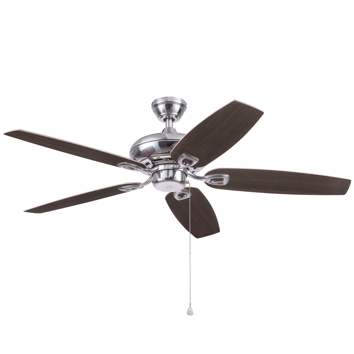 Harbor Breeze Coastal Creek 52-in Brushed Nickel LED Indoor Ceiling Fan with Light Kit (5-Blade)