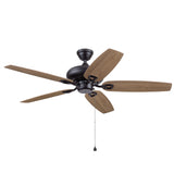 Harbor Breeze Coastal Creek 52-in Bronze LED Indoor Ceiling Fan with Light Kit, Reversible Toffee/Cocoa Blades (5-Blade)