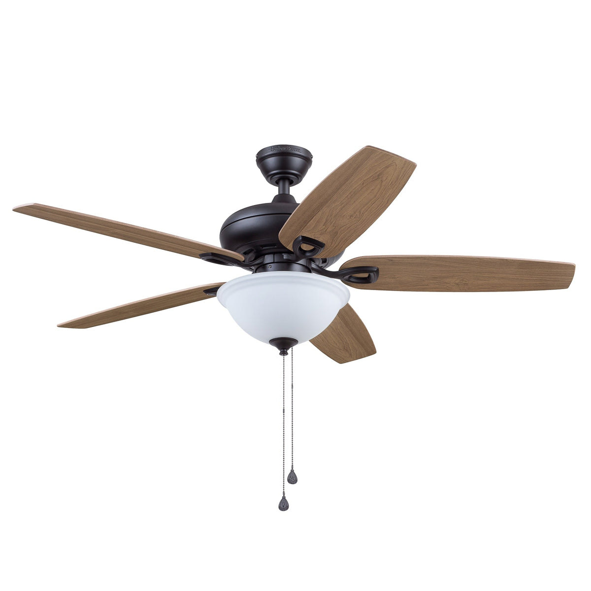 Harbor Breeze Coastal Creek 52-in Bronze LED Indoor Ceiling Fan with Light Kit, Reversible Toffee/Cocoa Blades (5-Blade)