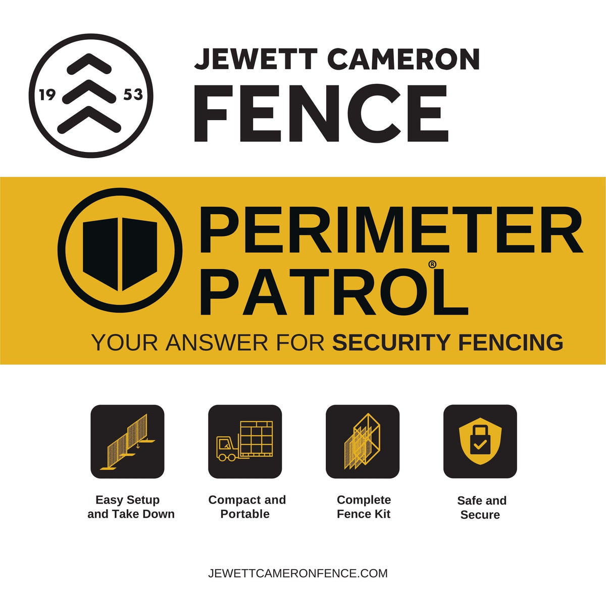 Perimeter Patrol 6-ft H x 4.8-ft L Multi-Purpose Steel Fence Panel