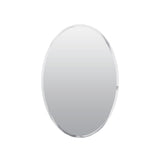 allen + roth 21-in x 31-in Surface Mount Frameless Mirrored Oval Medicine Cabinet