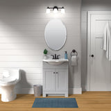 allen + roth 21-in x 31-in Surface Mount Frameless Mirrored Oval Medicine Cabinet