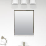 Project Source 16.13-in x 20.13-in Surface/Recessed Mount Stainless Steel Mirrored Medicine Cabinet