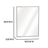 Project Source 16.13-in x 20.13-in Surface/Recessed Mount Stainless Steel Mirrored Medicine Cabinet
