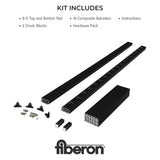 Fiberon Brio 3-ft x 36-in PVC Deck Rail Kit