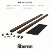 Fiberon Brio 3-ft x 36-in PVC Deck Rail Kit