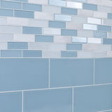 Elida Ceramica Skylight Subway 3-in x 8-in Glossy Glass Subway Wall Tile