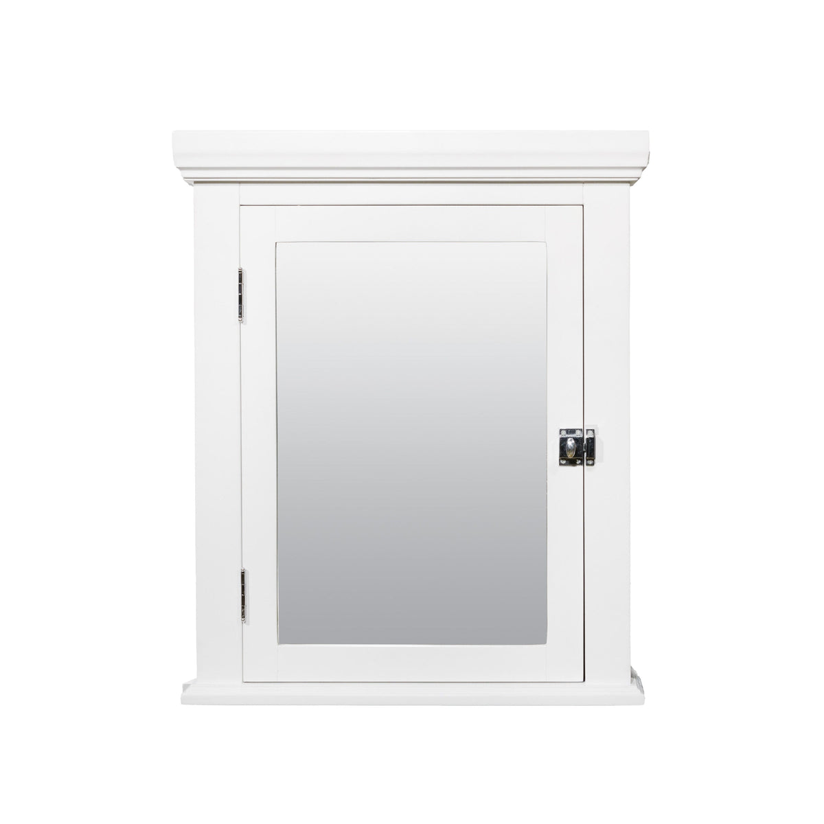 Zenna Home 22.38-in x 27.19-in Surface Mount White Mirrored Medicine Cabinet