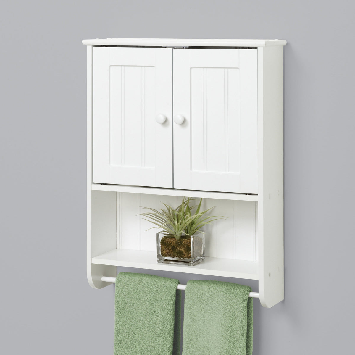 Zenith Cottage 19.19-in x 25.63-in x 5.75-in White Bathroom Wall Cabinet