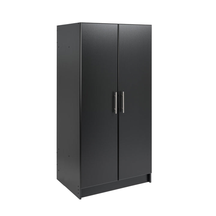 Prepac Elite 32-in W x 65-in H Wood Composite Black Freestanding Utility Storage Cabinet