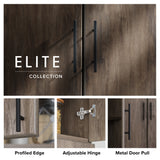 Prepac Elite 32-in W x 65-in H Wood Composite Drifted Gray Freestanding Utility Storage Cabinet