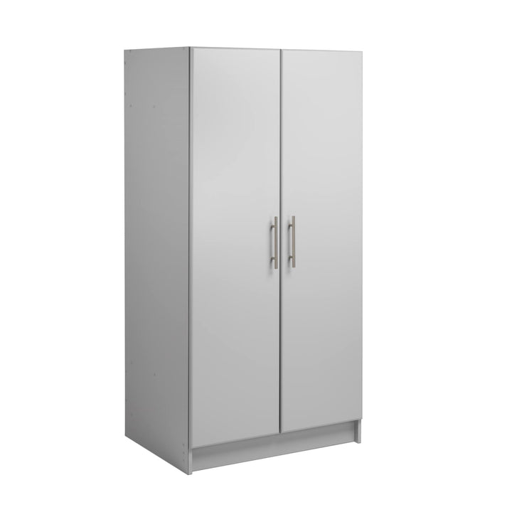 Prepac Elite 32-in W x 65-in H Wood Composite Light Gray Freestanding Utility Storage Cabinet