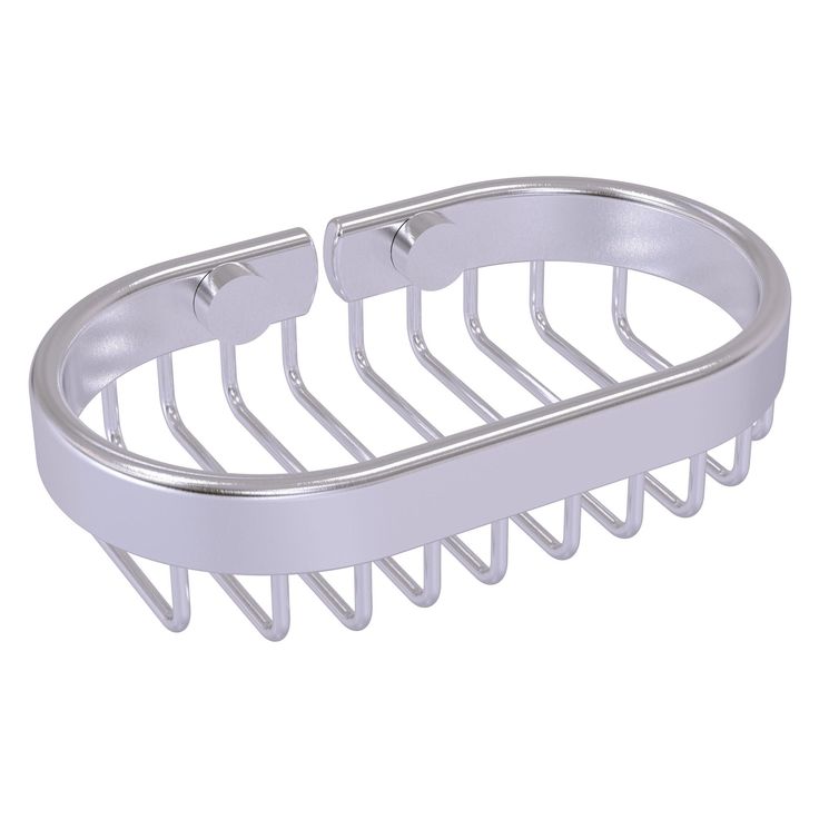 Allied Brass Oval Soap Basket in Satin Chrome