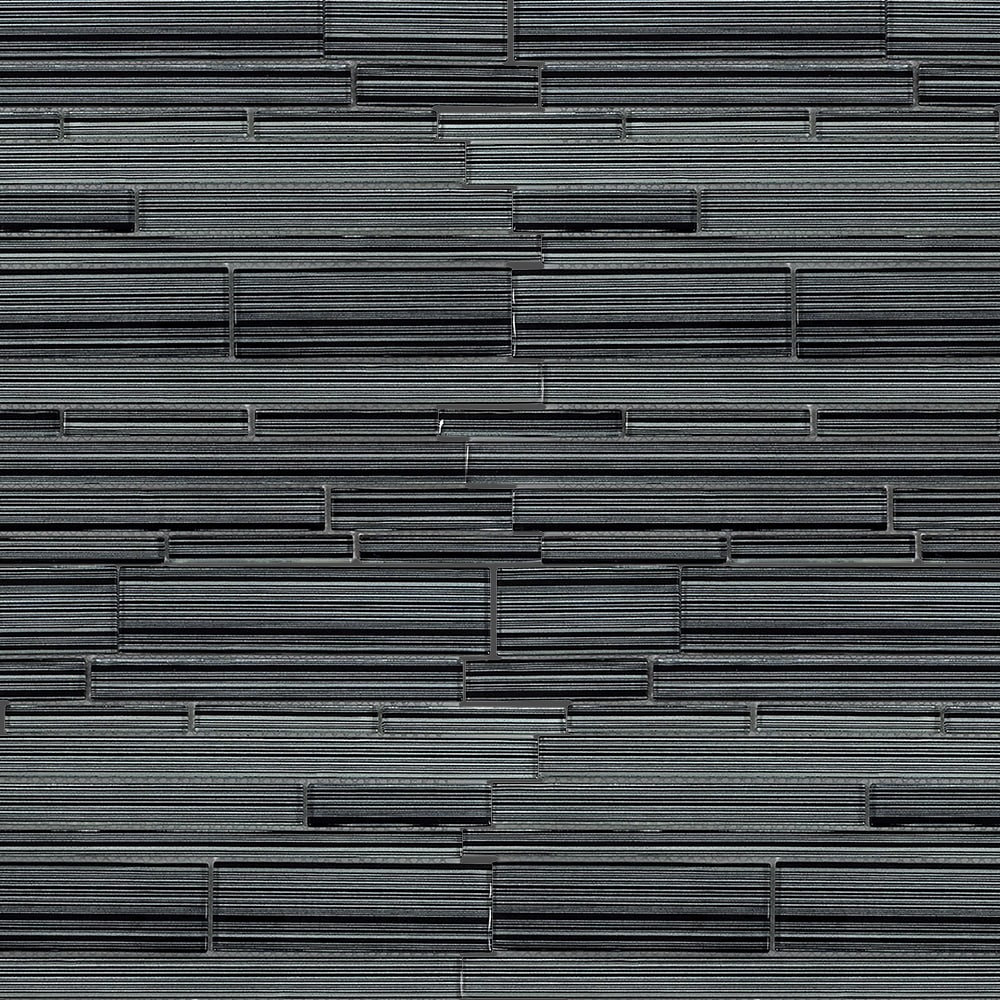 Elida Ceramica Glassy Terrain 12-in x 12-in Glossy Glass Linear Mosaic Wall Tile