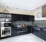 Satori Graphite 12-in x 12-in Multi-finish Glass Stone Look Mosaic Wall Tile (0.99-sq. ft/ Piece)