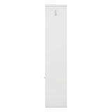 SINOFURN Contemporary White Hall Tree with Cabinet Storage, Bench, and 5 Hooks