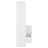 SINOFURN Contemporary White Hall Tree with Cabinet Storage, Bench, and 5 Hooks
