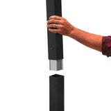 Deckorators ALX 2.5-in x 2.5-in x 6-ft Textured Black Aluminum Deck Post Extension