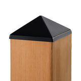 RELIABILT 4-in x 4-in Classic Black Metal Deck Post Cap