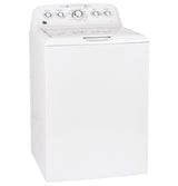 GE 4.5 cu. ft. High-Efficiency White Top Load Washing Machine with Stainless Steel Basket, GTW465ASNWW