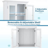 WELLFOR 20-in x 6.5-in White Bathroom Wall Cabinet