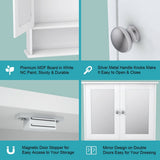 WELLFOR 22-in x 23-in x 5-in White Bathroom Wall Cabinet