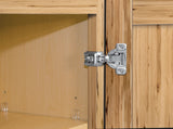 Project Source Branson 15-in W x 36-in H x 12-in D Hickory Wall Fully Assembled Cabinet (Recessed Panel Shaker Door Style)