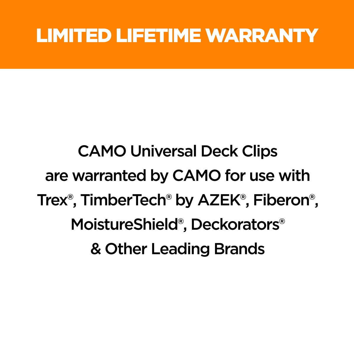 CAMO Edge Clip 1.75-in Black Hidden Deck Fastener 50-sq ft (90-Pack)
