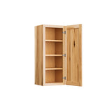 Project Source Branson 15-in W x 36-in H x 12-in D Hickory Wall Fully Assembled Cabinet (Recessed Panel Shaker Door Style)