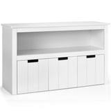Costway 13-in W x 24.5-in H Mdf White Freestanding Utility Storage Cabinet
